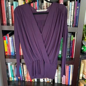 Drapey eggplant top